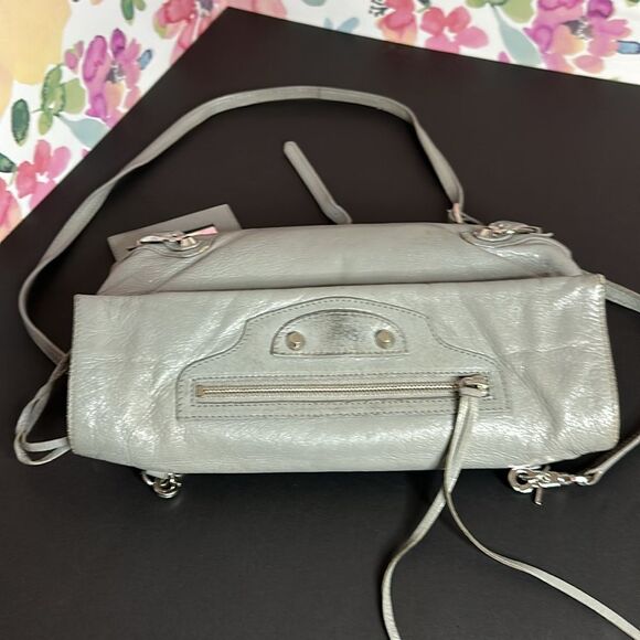 💯Authentic Balenciaga Silver Metalic Crossbody🍀 - Picture 7 of 17